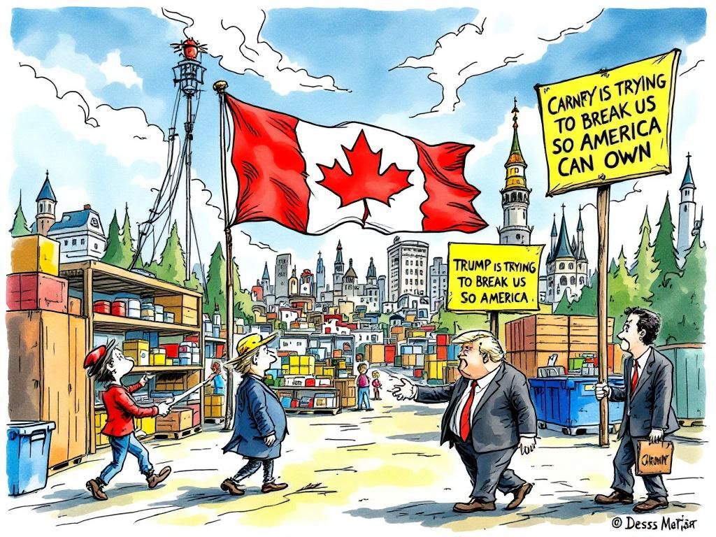 Canadian nationalism surge, boycotts, Carney winning election on anti-Trump platform, Canada pivoting to China